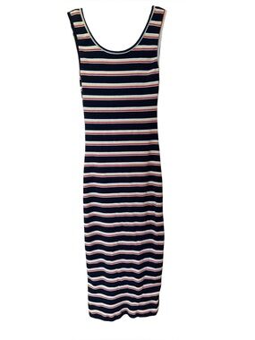 Y2K Honey Punch Striped Cotton Midi Dress